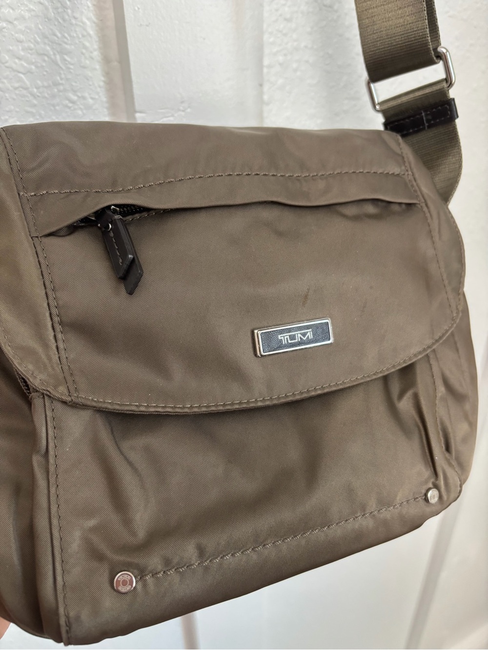 Tumi Women's Crossbody Bag in Olive Taupe - Picture 12 of 16